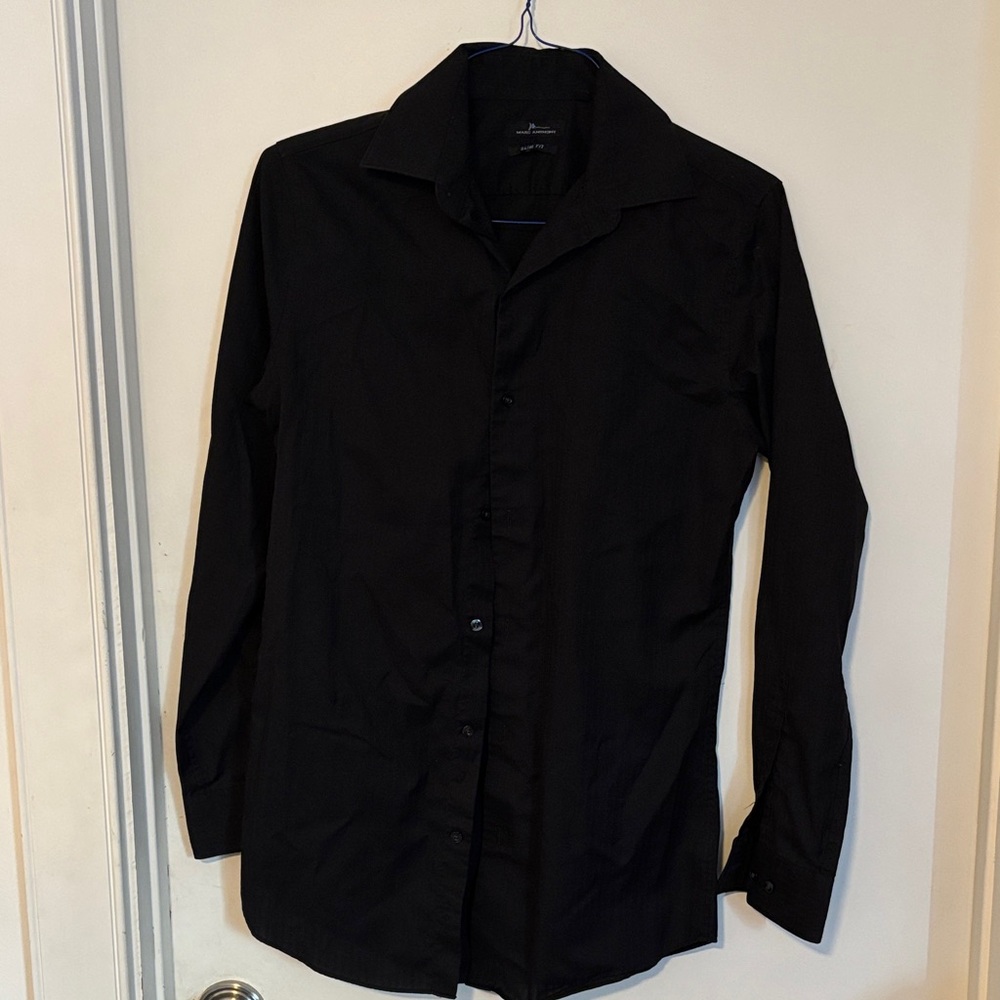 Marc Anthony Black slim Fit Dress Shirt 14.5